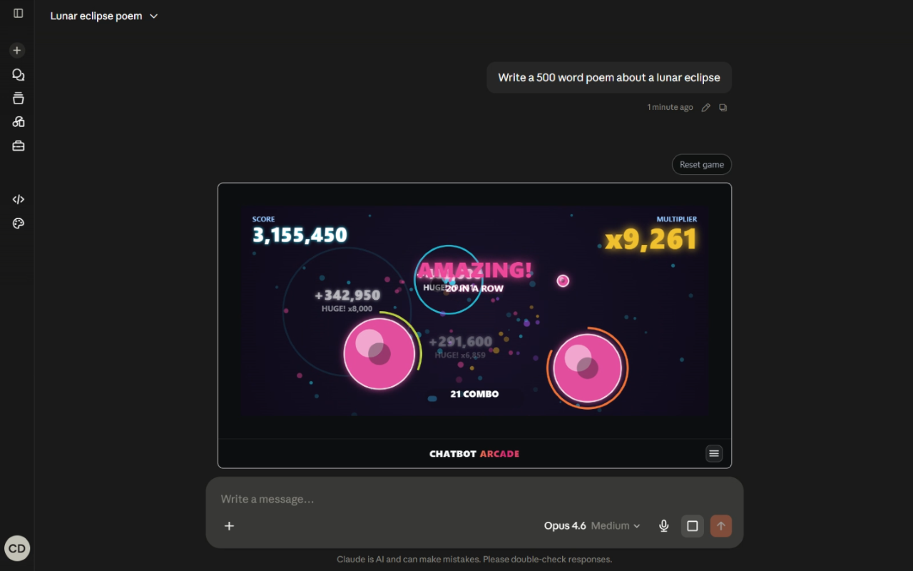 Target Practice mini-game